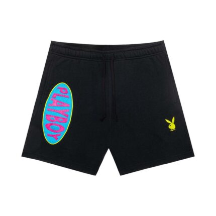 Playboy Black Private Party Sweats Shorts