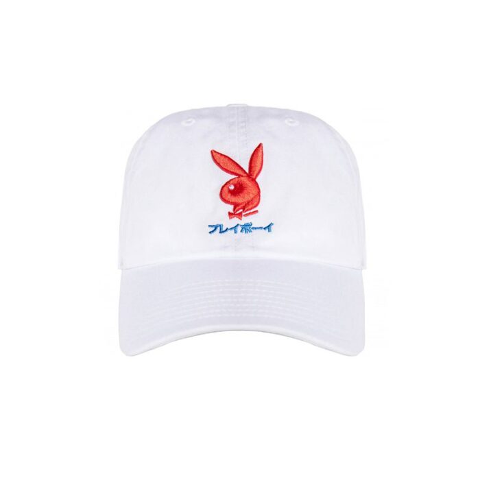Playboy Hats Japanese Rabbit Head Dad white