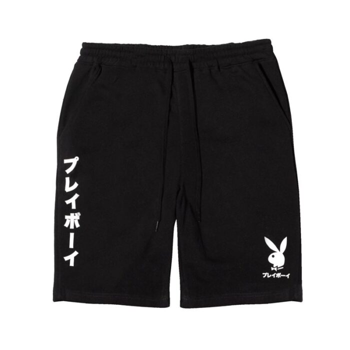 Playboy Shorts Japanese Rabbit Head Black