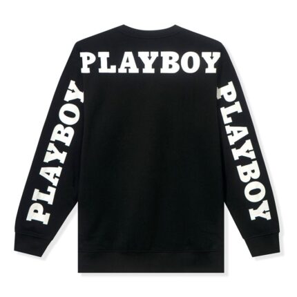 Playboy Sweatshirts Masthead Pullover Crewneck Black